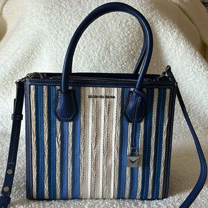Michael Kors leather/ straw front bag
